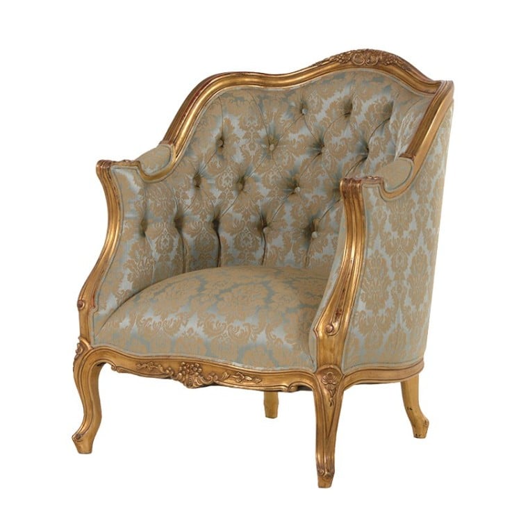 Keswick Silk Damask Armchair